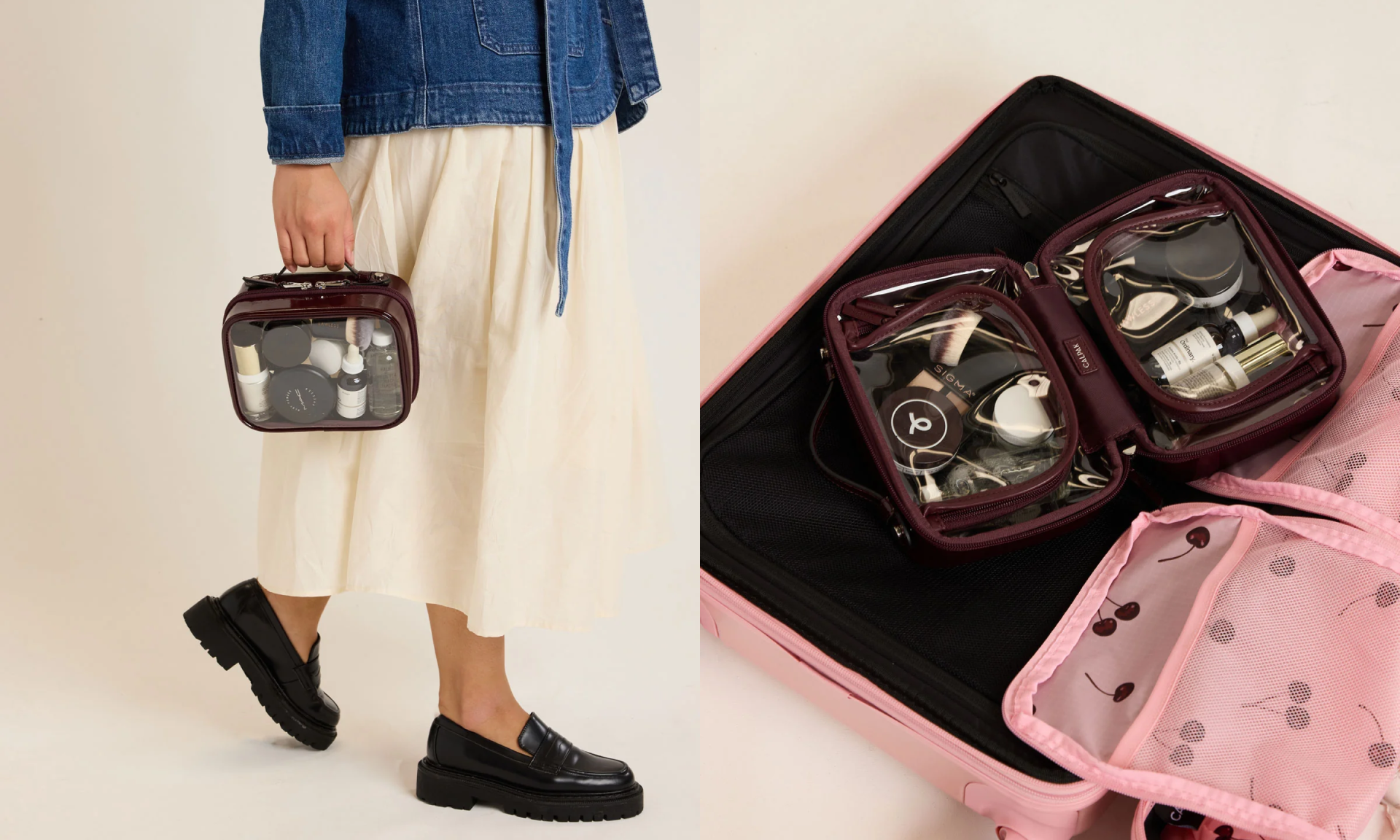 Small Clear Cosmetics Case