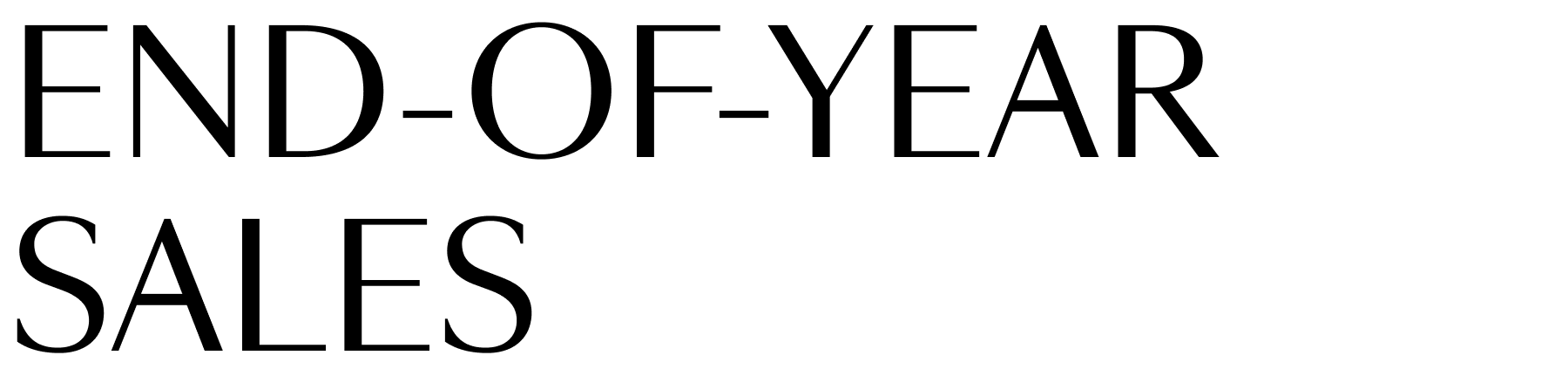 End-of-Year Sales