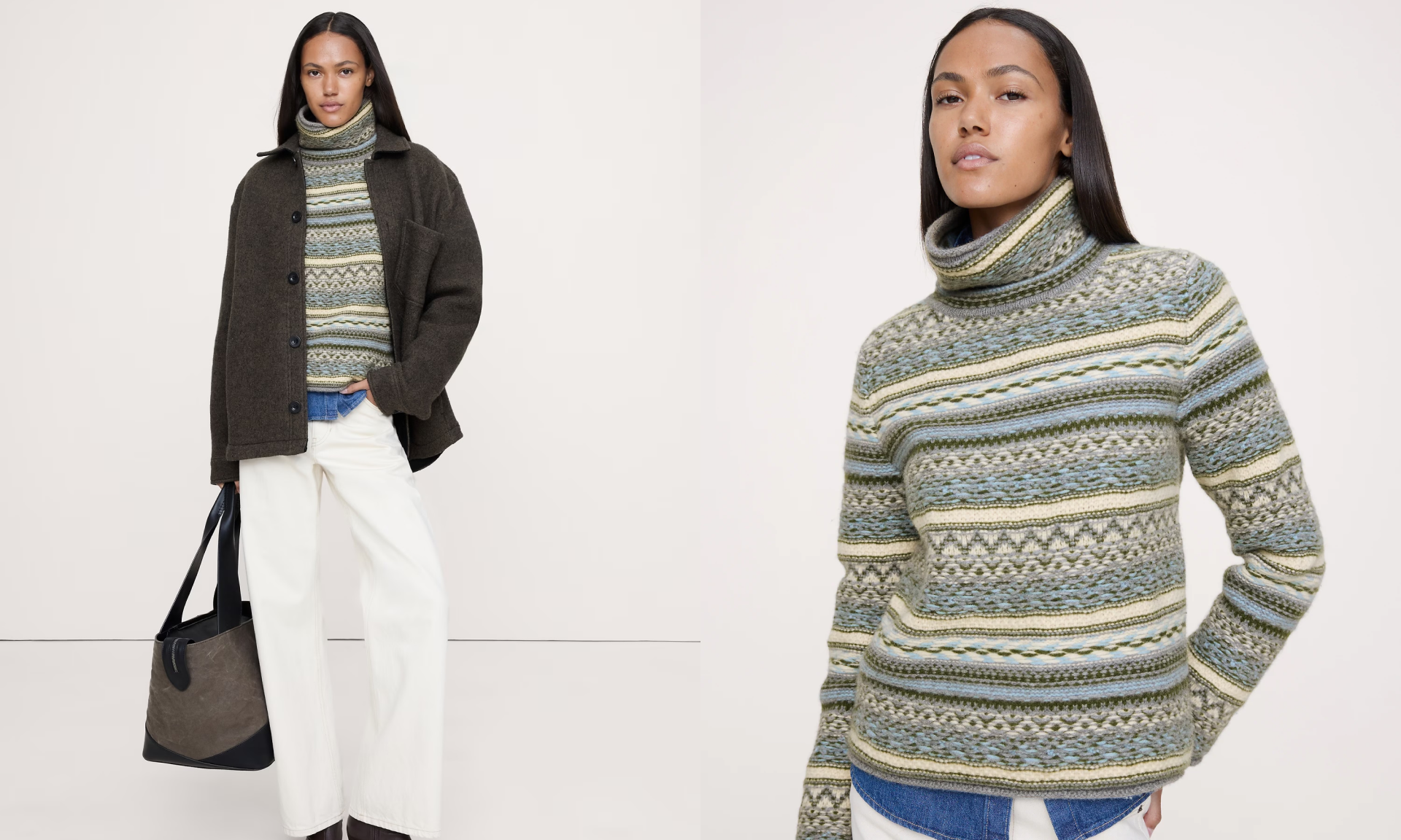 Merino-Cashmere Fair Isle Sweater