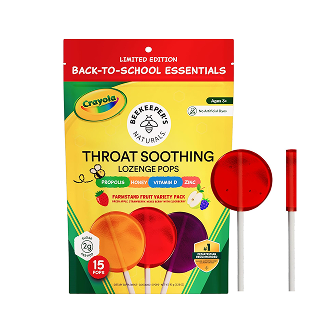 Throat-soothing lollipops for kids 3 and up...