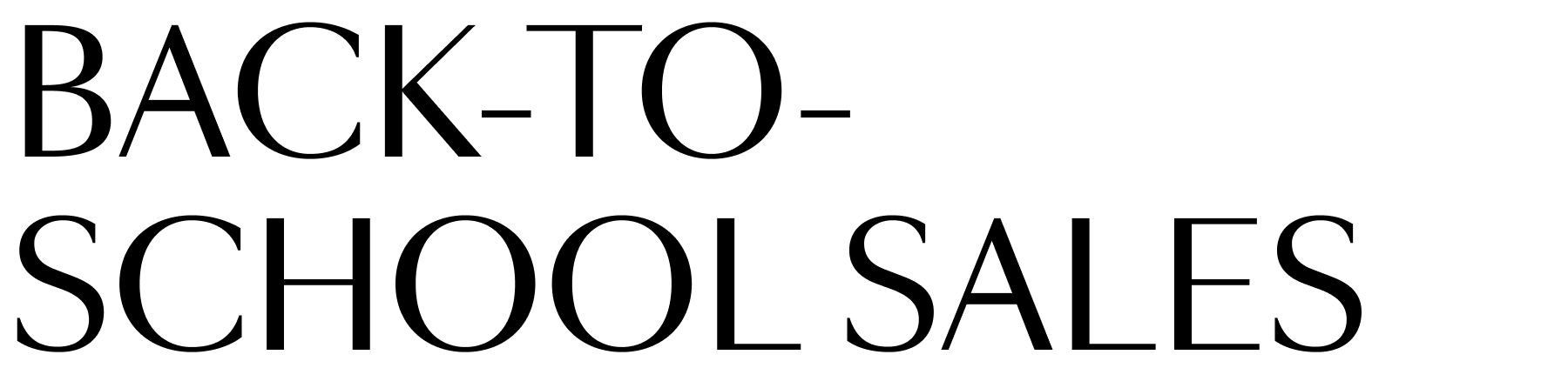 Back-to-School Sales