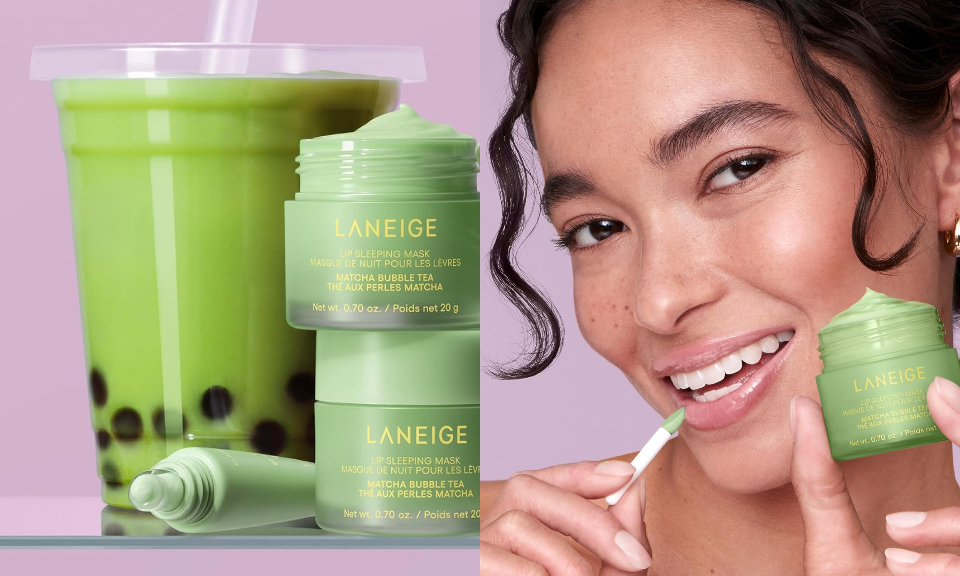 Lip Sleeping Mask, Matcha Bubble Tea