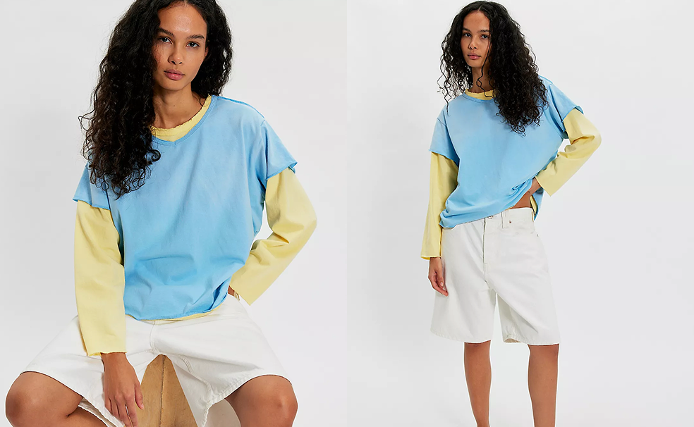 Found Double Layer Long-Sleeve Tee