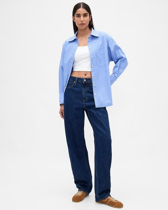Organic Cotton Poplin Big Shirt