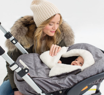 A winter car seat cover