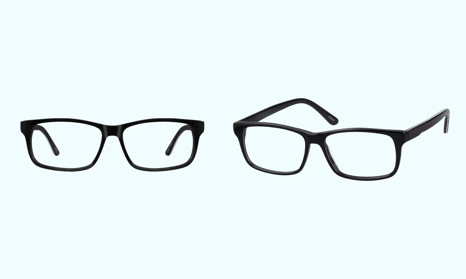 Black Rectangle Glasses