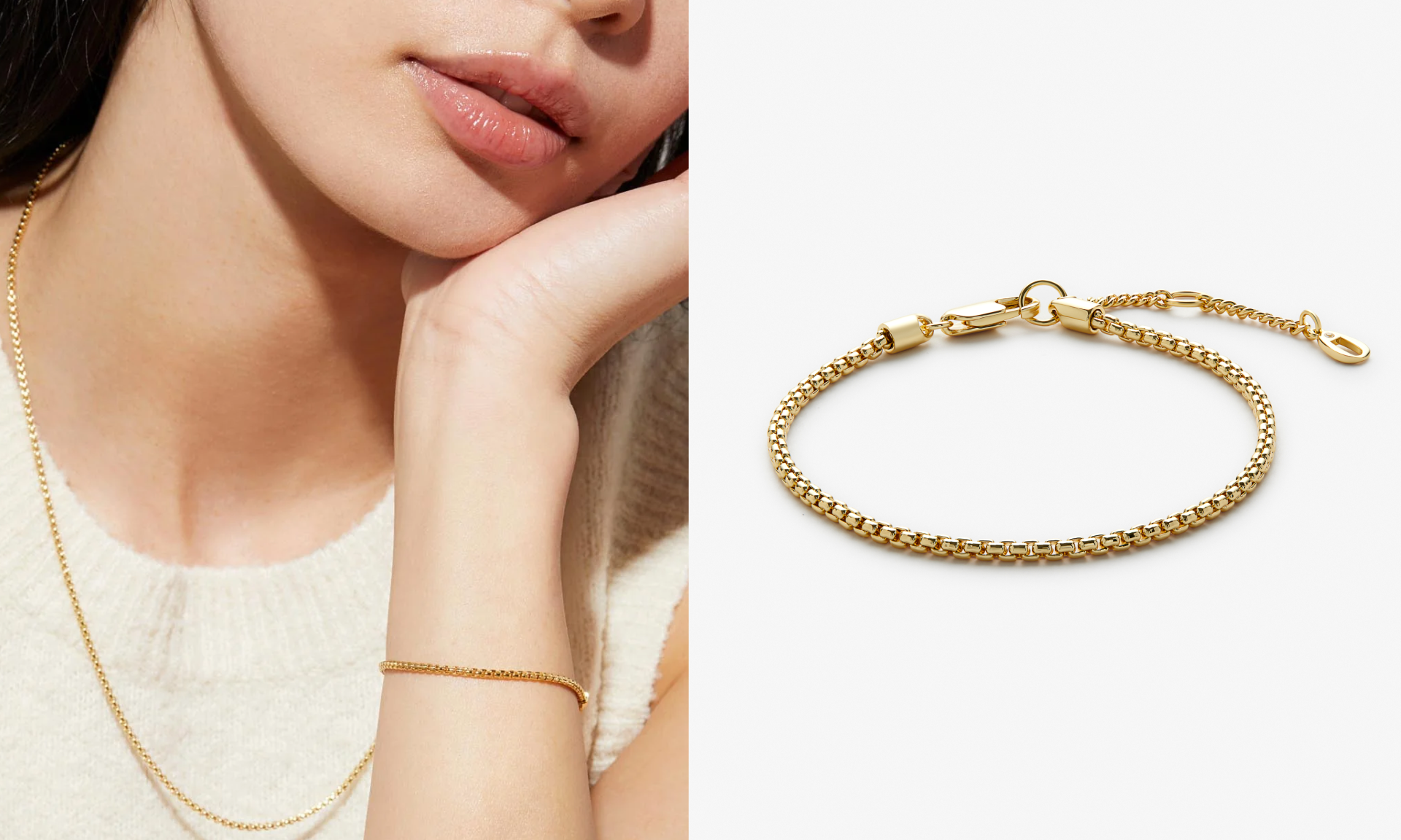 Danay Soft Box Chain Bracelet