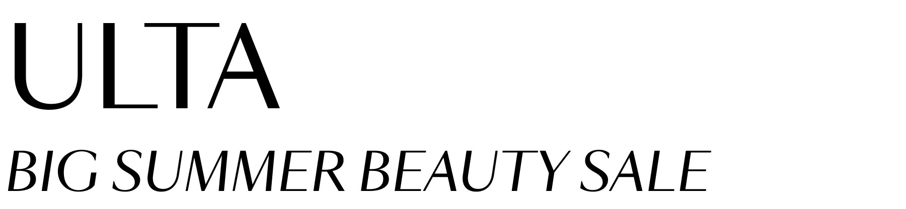Ulta Big Summer Beauty Sale