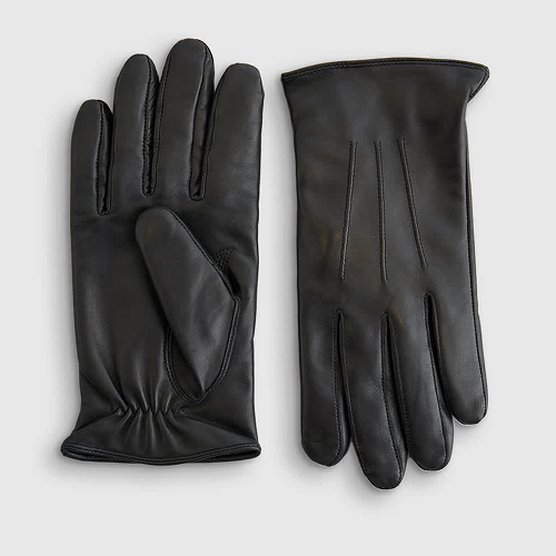 Cashmere-Lined Leather Gloves