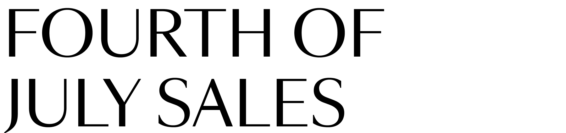 July 4th Sales