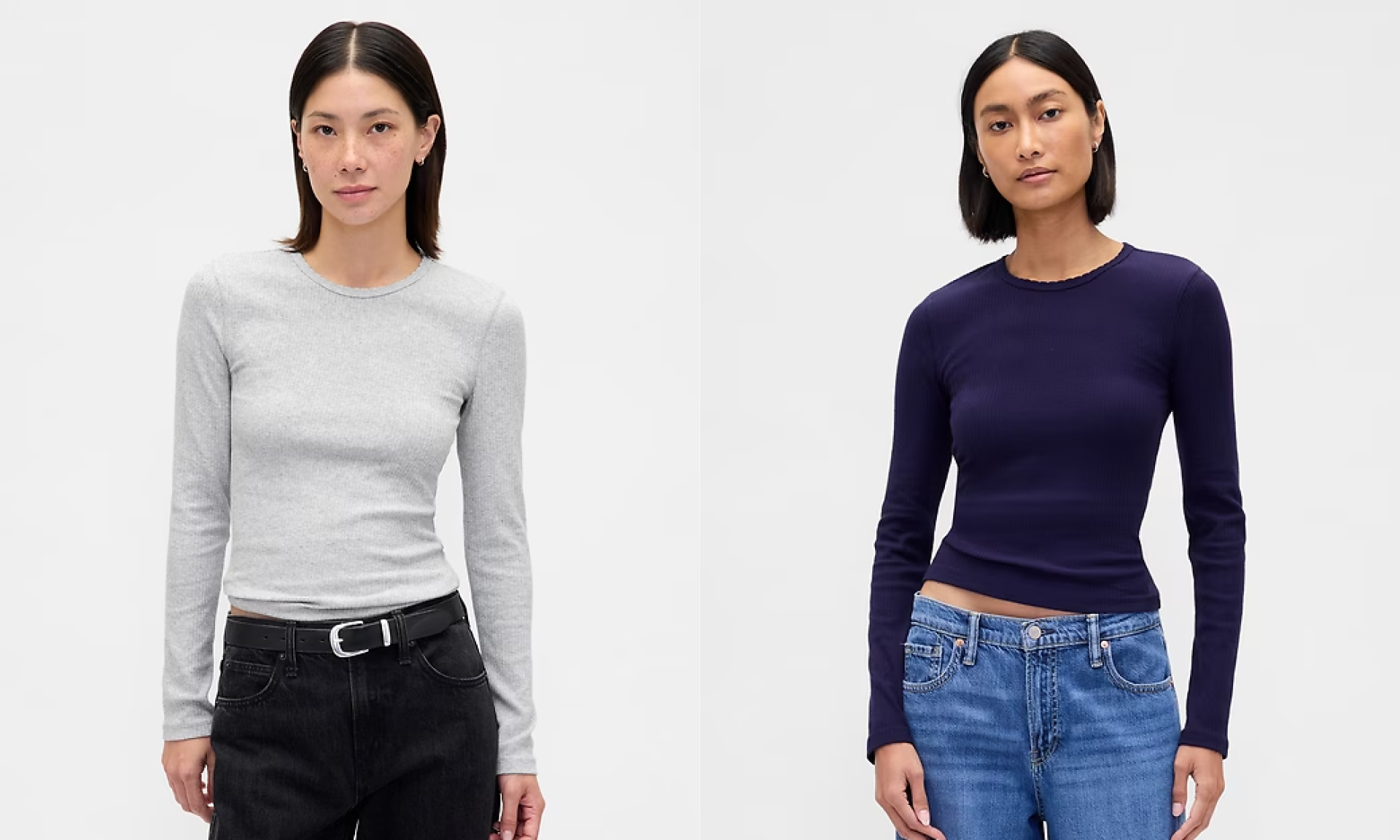 Pointelle Rib T-Shirt