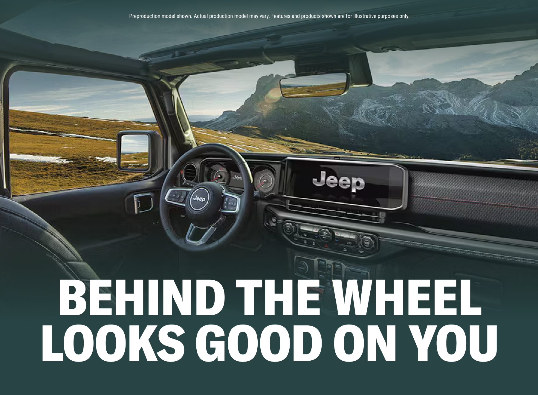 Behind the wheel looks good on you