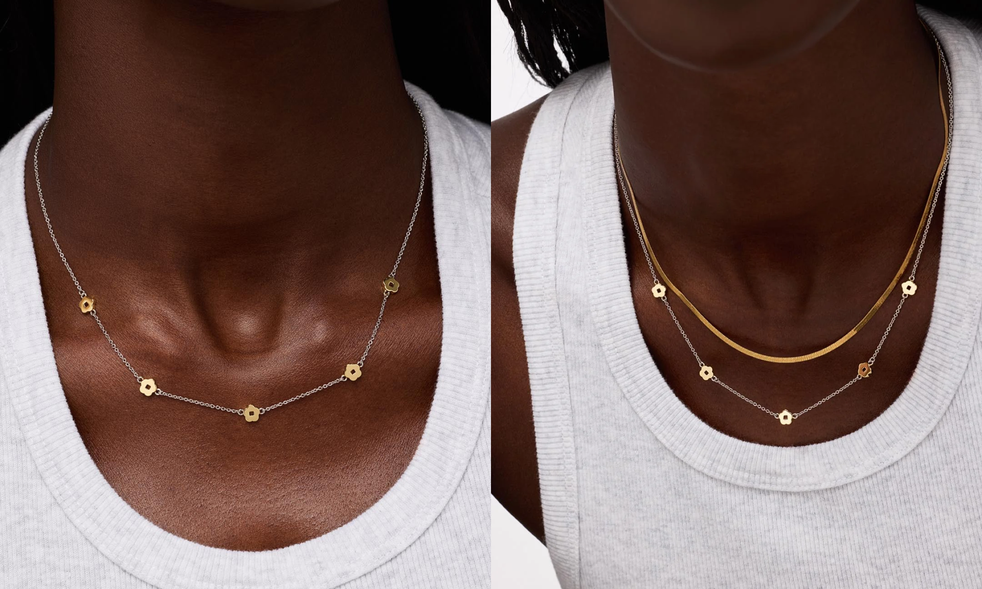 Rowena Necklace Two Tone