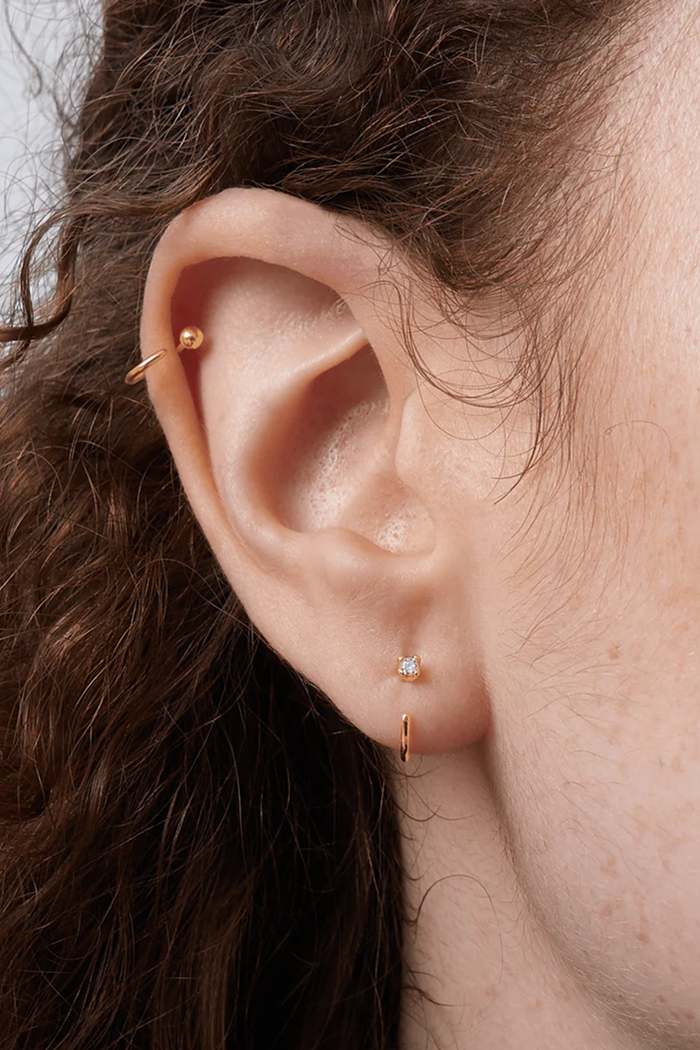 Stay Close Moissanite Hoops