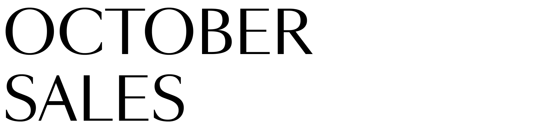 October Sales