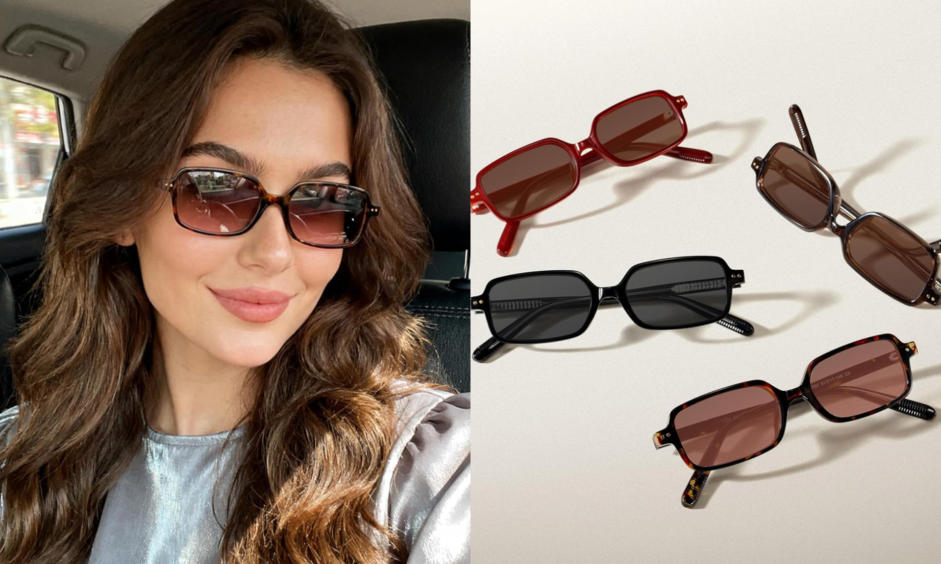 Retro Rectangular Sunglasses