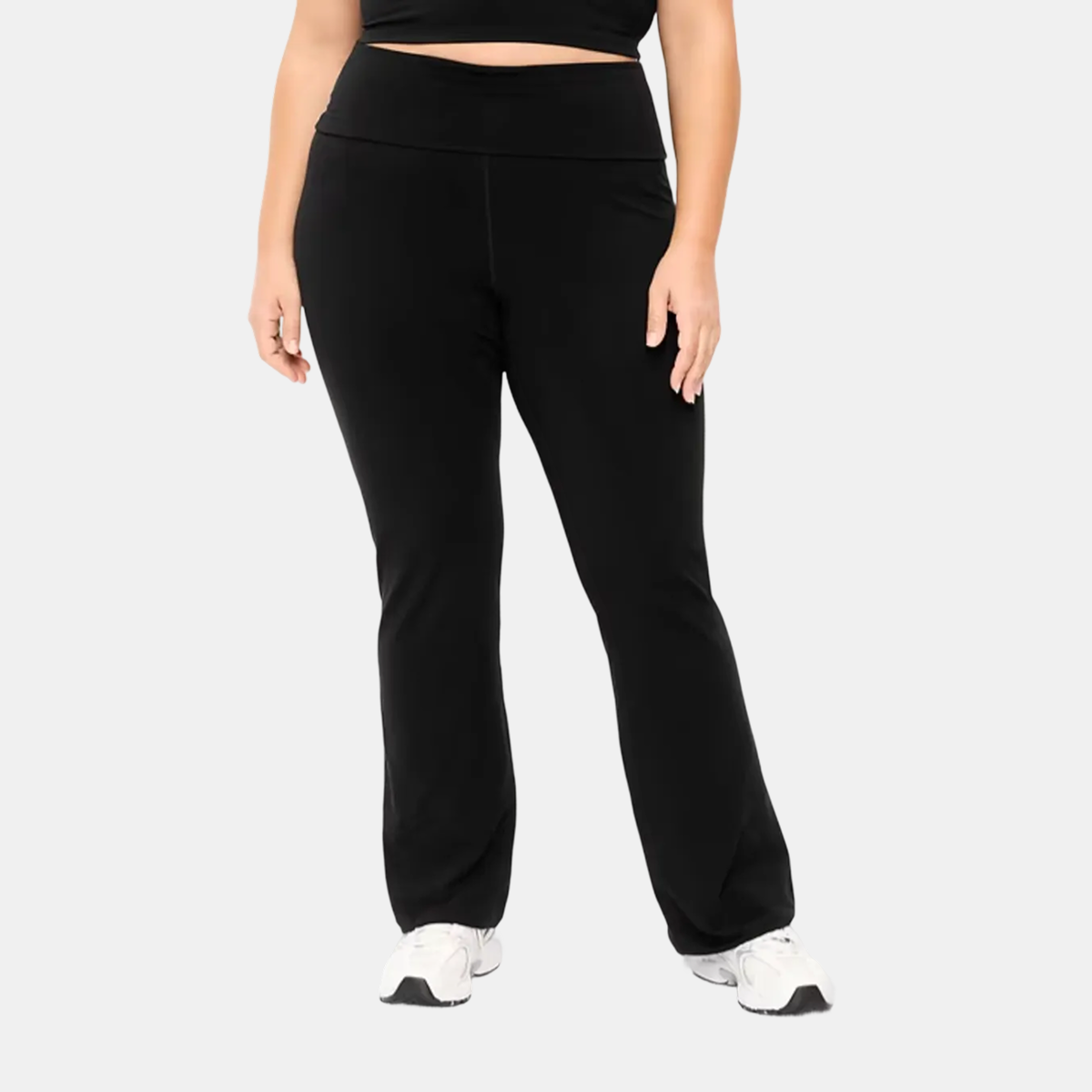 Old Navy High-Waisted PowerChill Fold-Over Bootcut Leggings