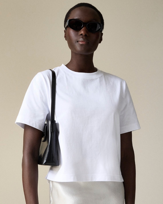 Relaxed Premium-Weight Cropped T-Shirt