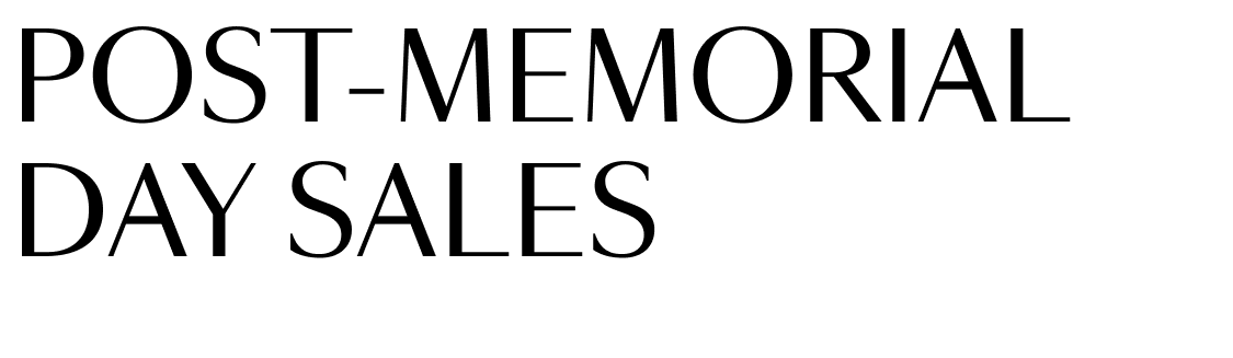 Post-Memorial Day Sales