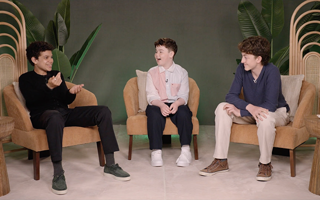 Three child actors from LORD OF THE FLIES speaking.