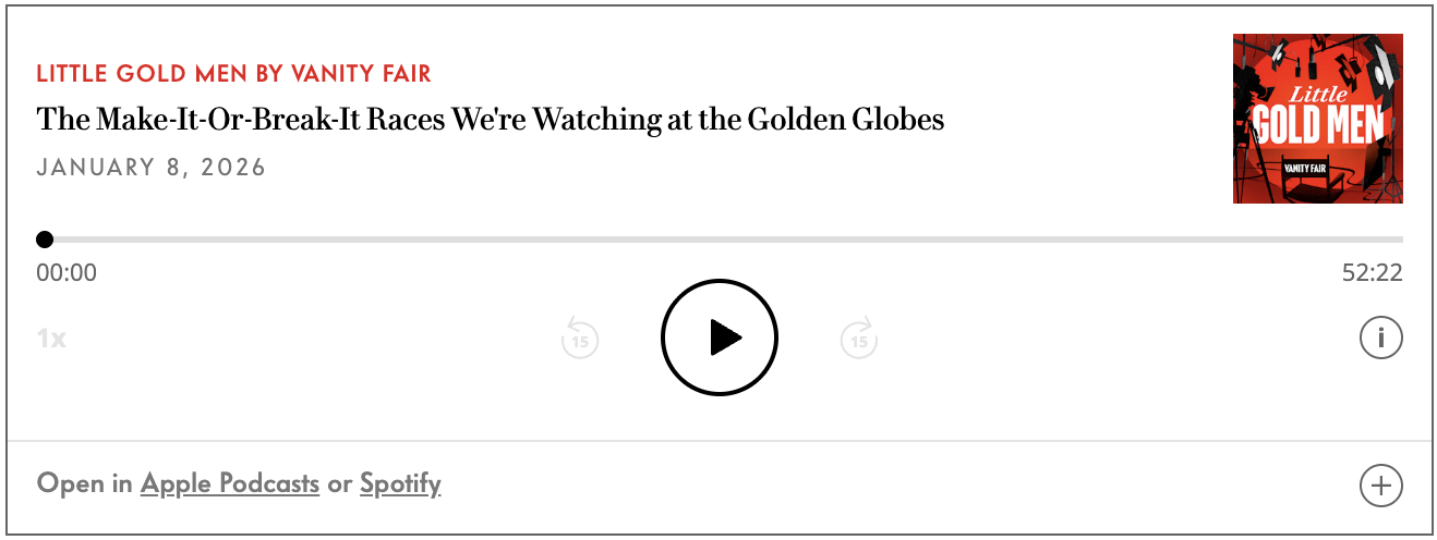 Vanity Fair | Little Gold Men Podcast
