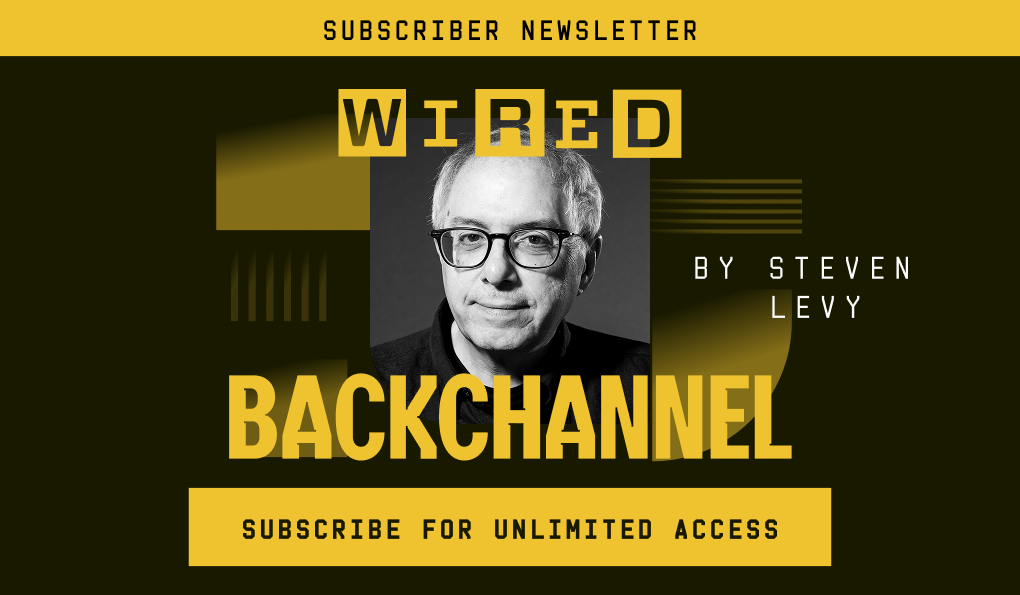 Backchannel By Steven Levy