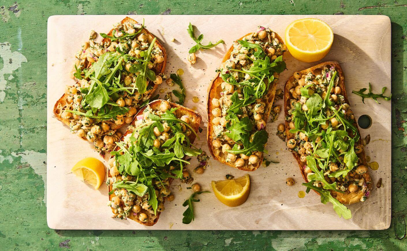 Chickpea sandwiches