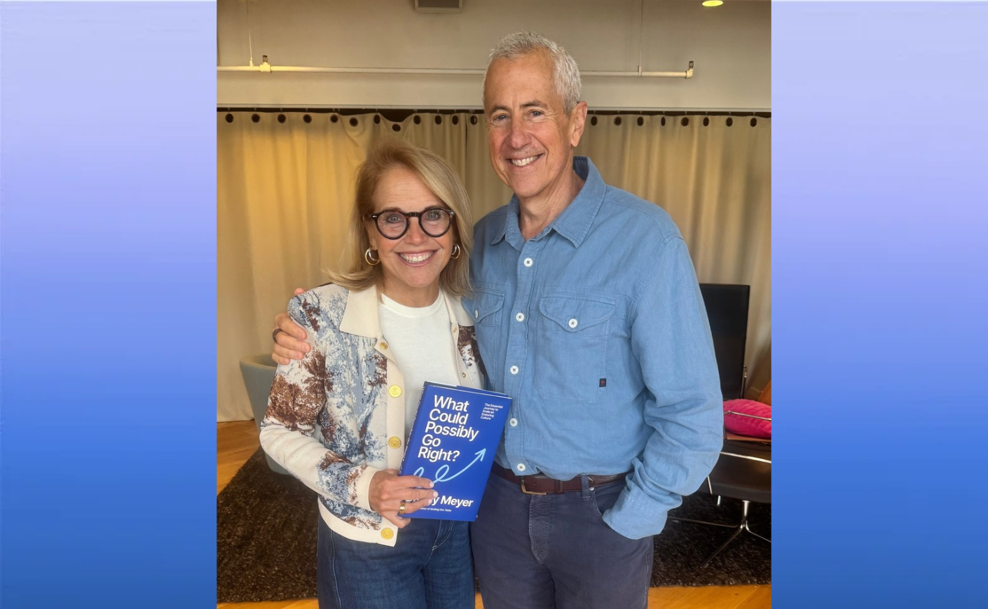 Katie Couric and Danny Meyer