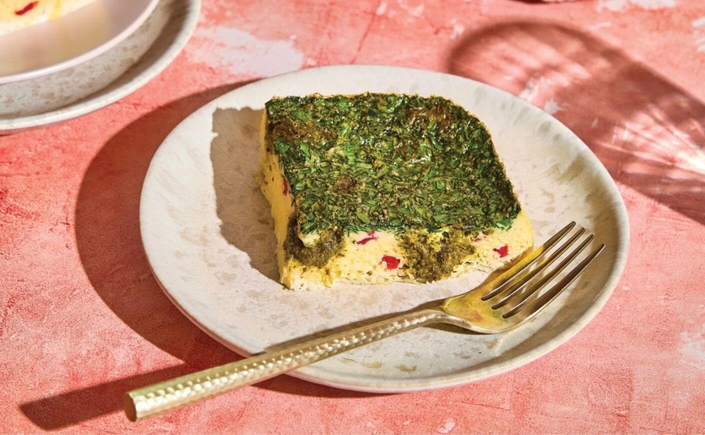 Pesto egg casserole
