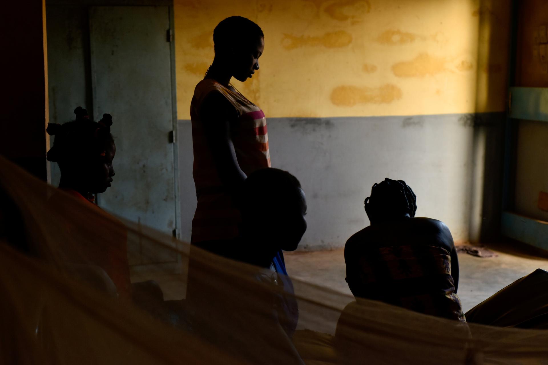 Girls, who escaped forced marriages, are seen at the Catholic nuns' shelter, Sainte Maria Goretti, where they now live in Kaya, Burkina Faso February 23, 2022.
