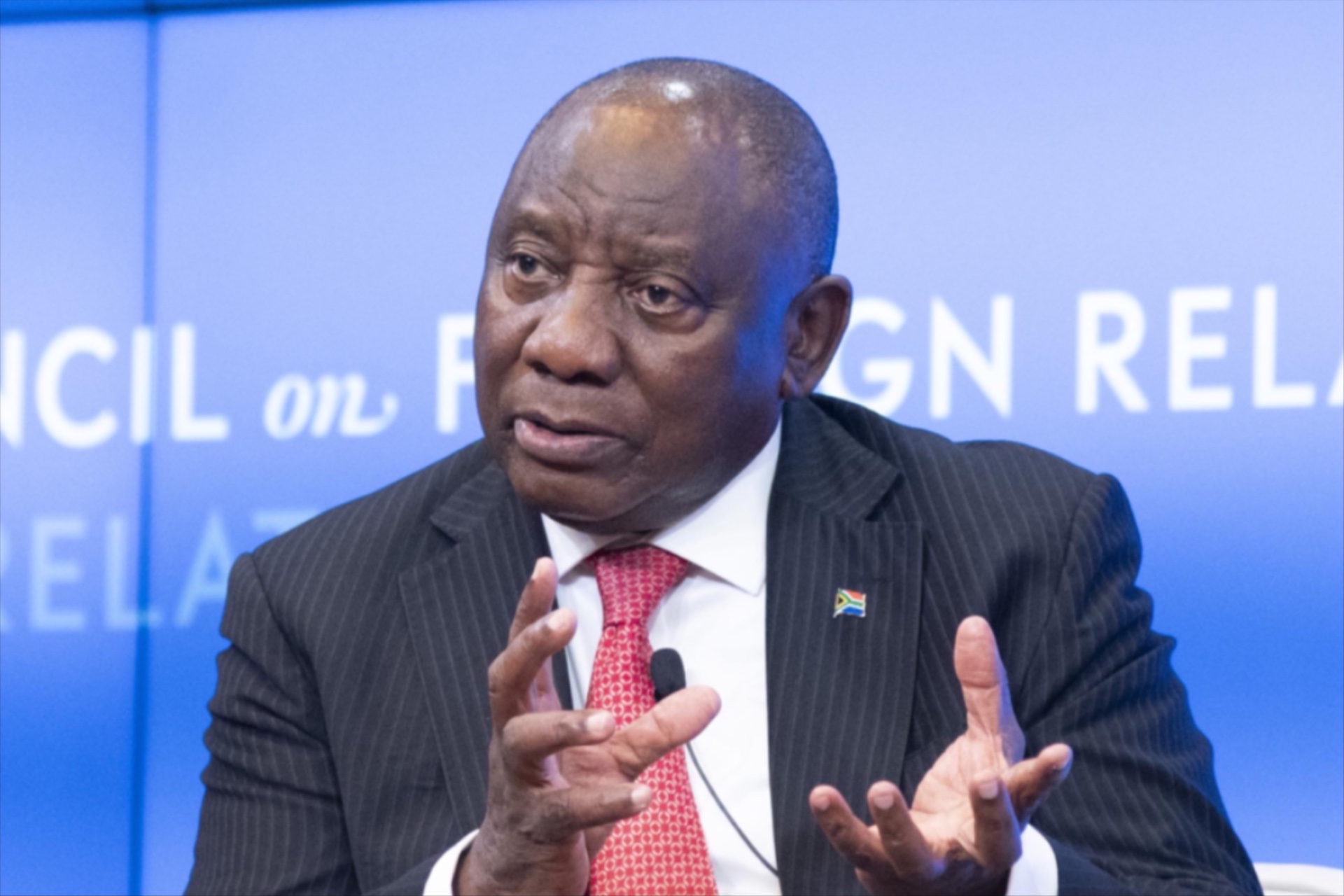South African President Cyril Ramaphosa at a CFR event on Sept. 23, 2025.