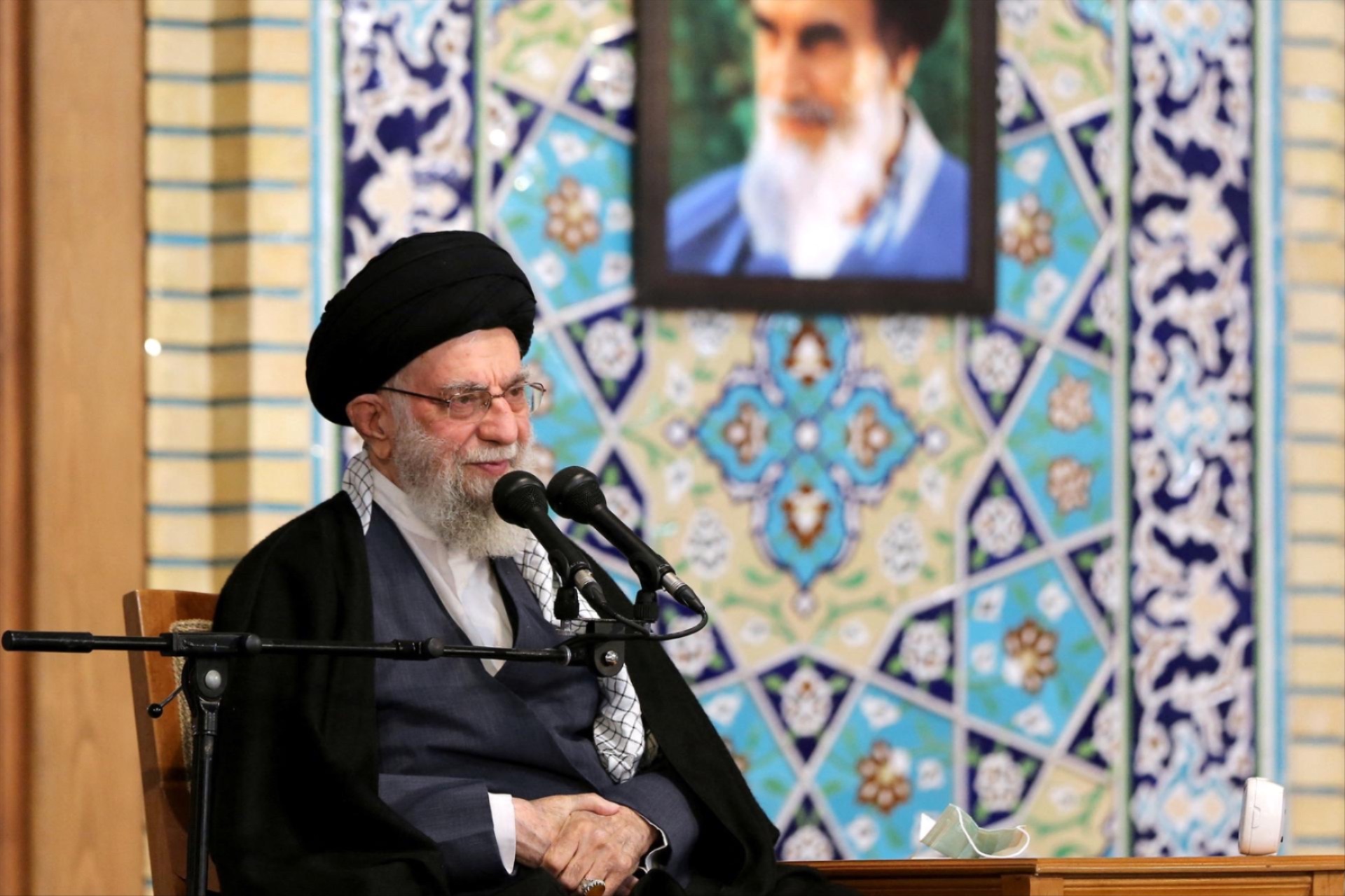 Iran's Supreme Leader Ayatollah Ali Khamenei speaks during a public rally in Mashhad, Iran March 21, 2023.