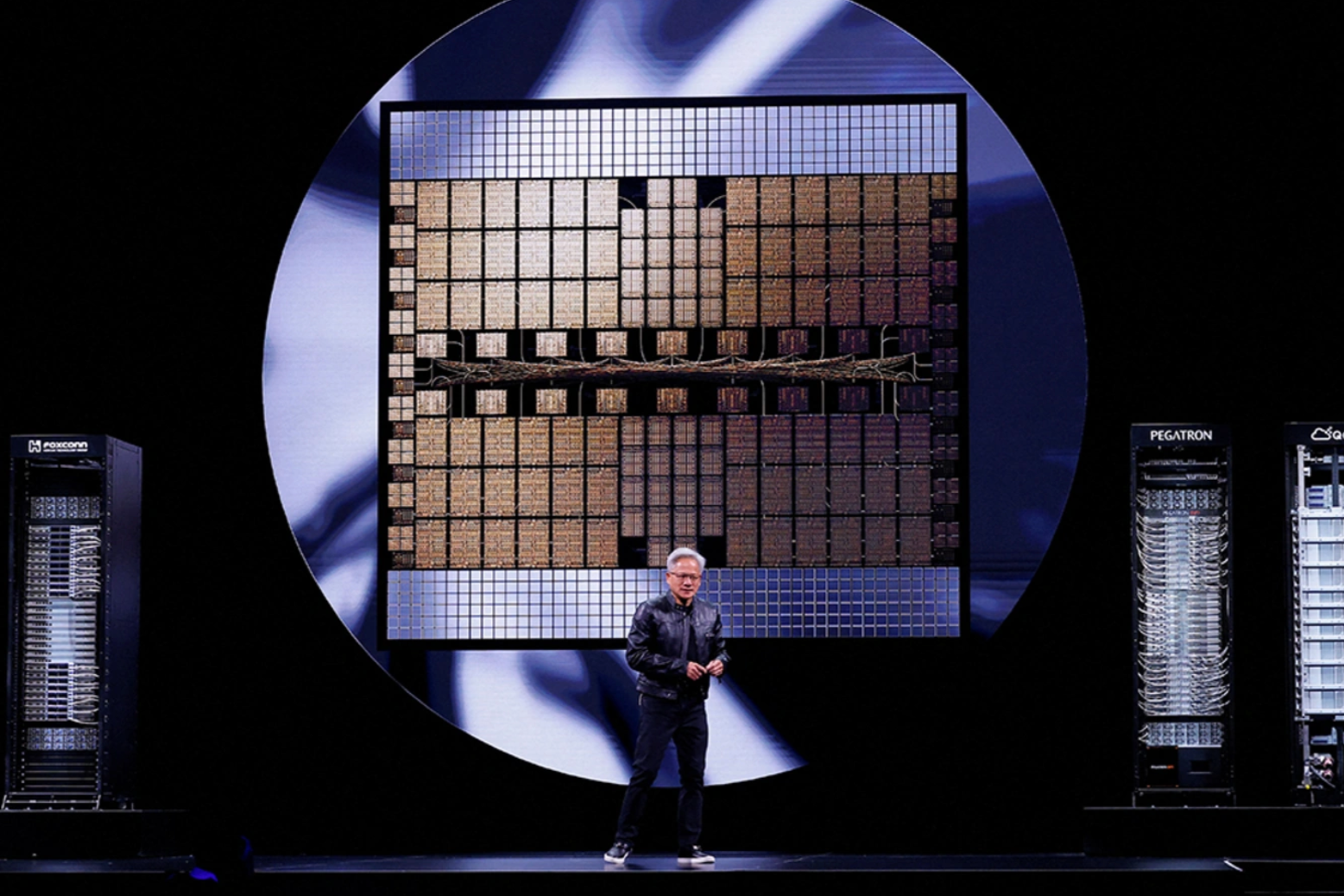 Nvidia CEO Jensen Huang makes a keynote speech at Computex in Taipei, Taiwan, May 19, 2025. Ann Wang/Reuters
