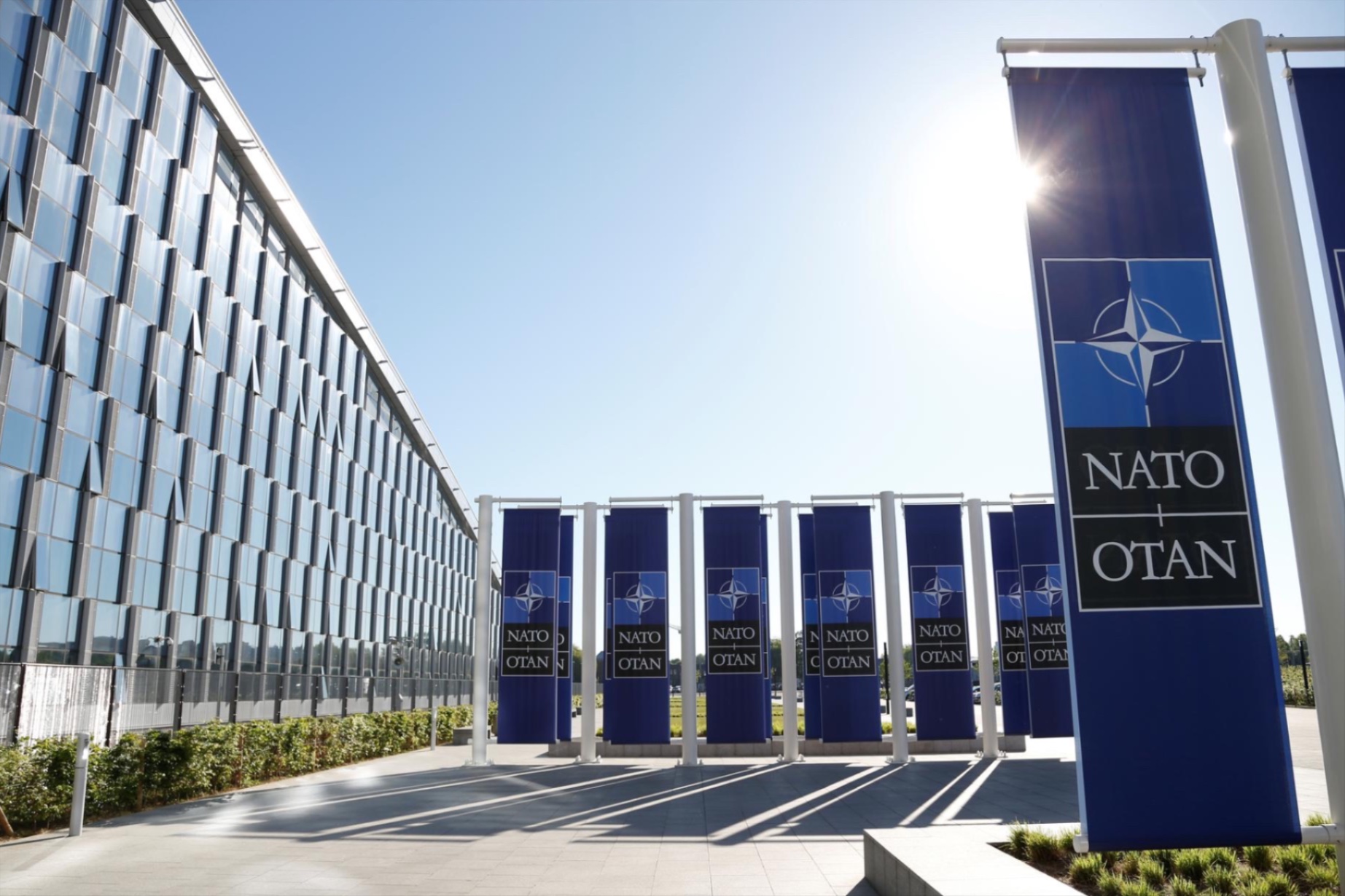 The new NATO headquarters building is pictured in Brussels, Belgium, May 7, 2018.