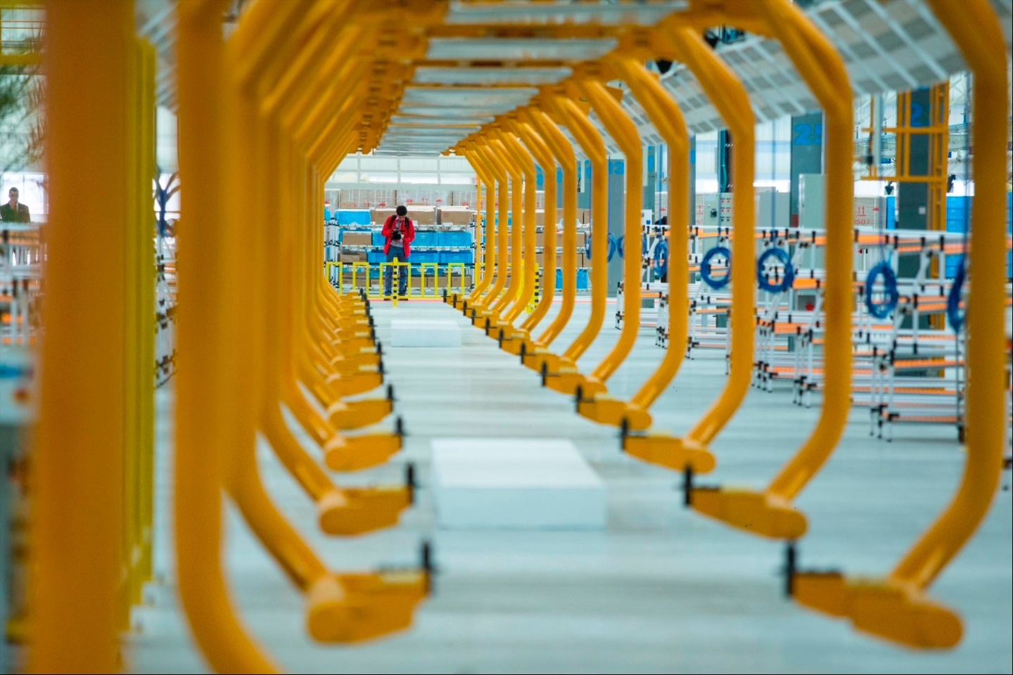 A view of the assembly floor inside Chery’s first automobile assembly plant in Brazil, in Jacarei, August 28, 2014. Chery executives inaugurated the plant with the presence of Sao Paulo state governor Geraldo Alckmin and Brazil’s Vice-President Michel Temer. 