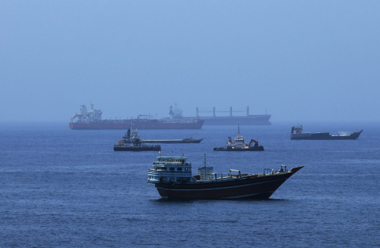 Tankers in the Strait of Hormuz 