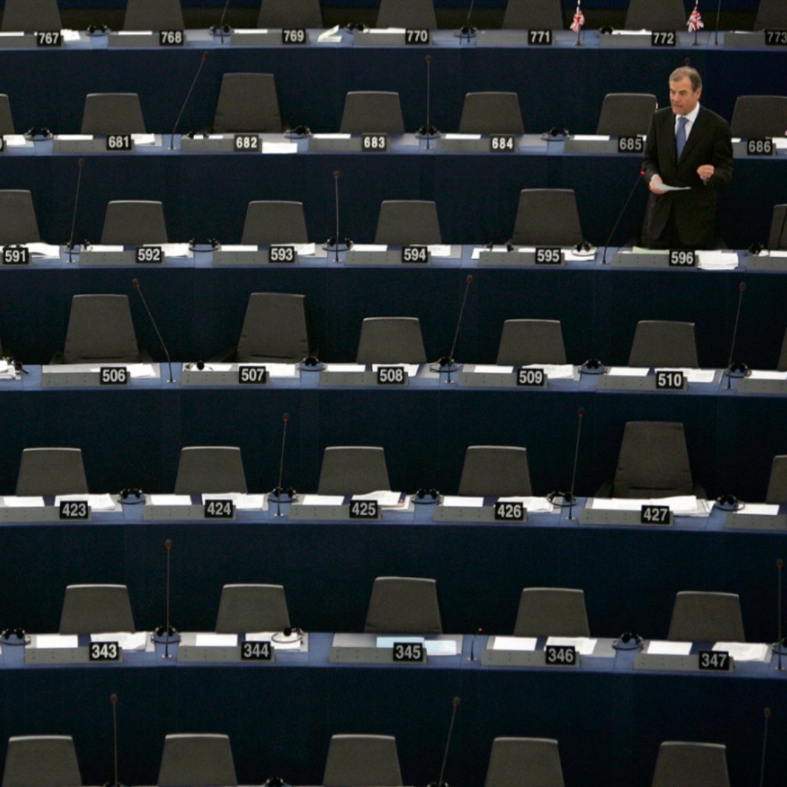 Austrian Member of the European Parliament Hubert Pirker addresses the European Parliament.