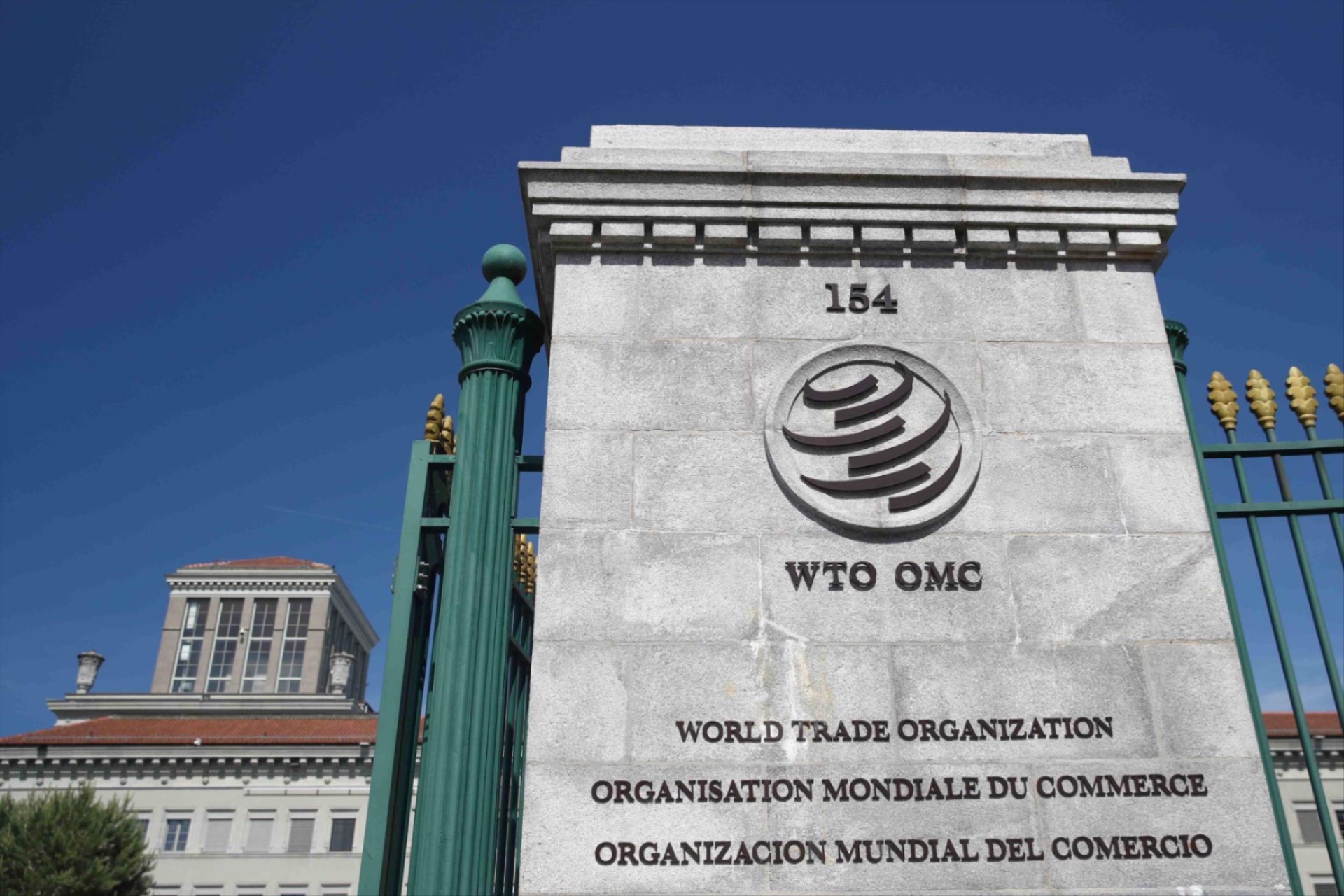 The headquarters of the World Trade Organization (WTO) in Geneva, Switzerland, June 2, 2020. 
