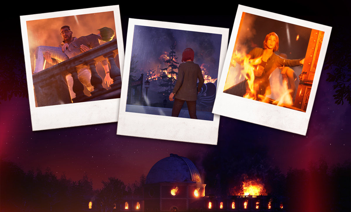 Caledon University, and your friends, are in danger from a coming blaze. Who will survive? That’s down to you!
