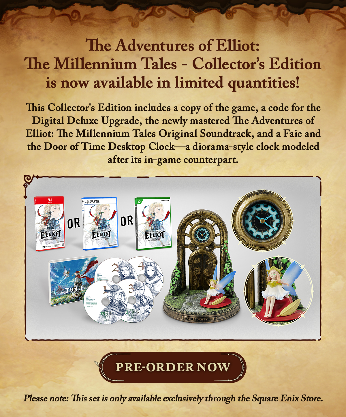 The Adventures of Elliot: The Millennium Tales - Collector's Edition is now available in limited quantities!