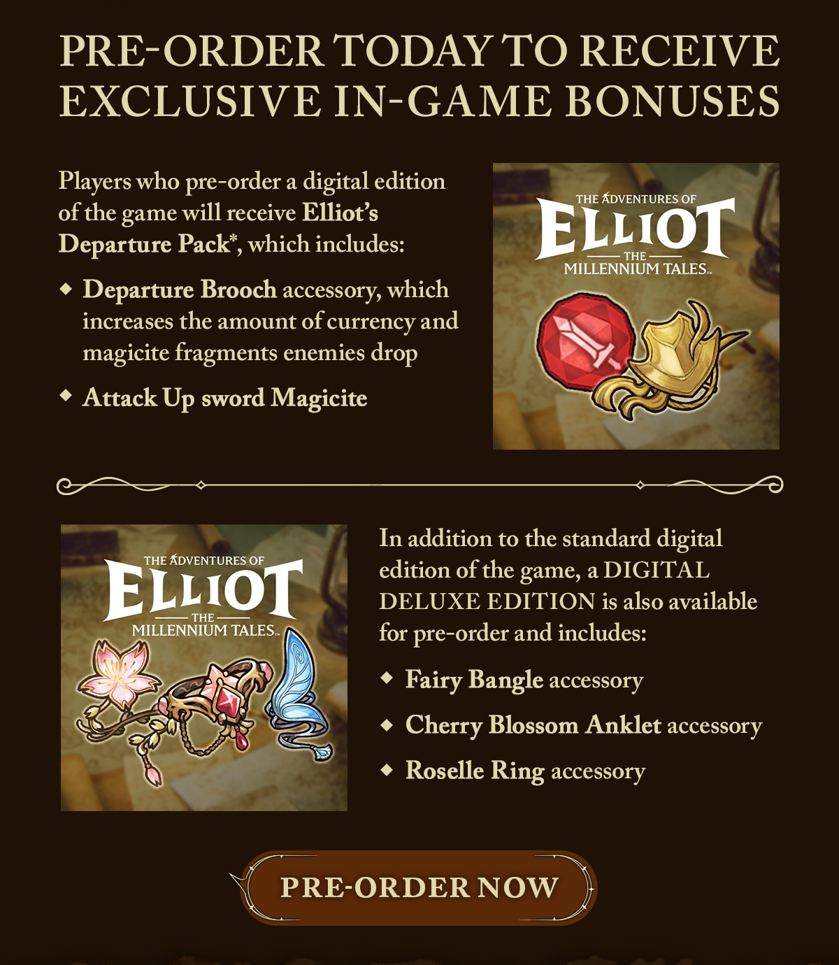 Pre-order today to receive exclusive in-game bonuses