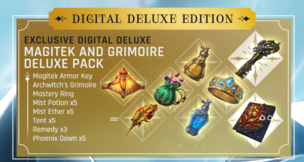 Digital Deluxe Edition. Magitek and Grimoire Deluxe Pack.