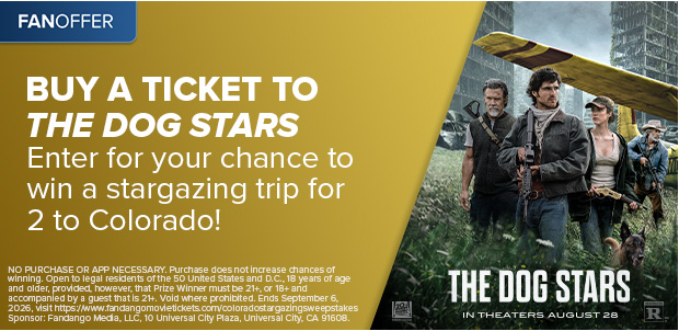 BUY A TICKET TO THE DOG STARS, ENTER FOR YOUR CHANCE TO WIN A TRIP FOR 2 TO COLORADO