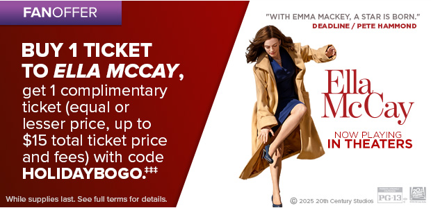 BUY 1 TICKET TO ELLA MCCAY