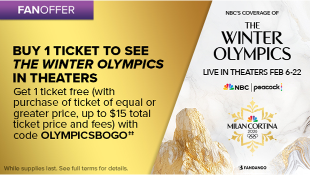 BUY 1 TICKET TO SEE THE WINTER OLYMPICS IN THEATERS