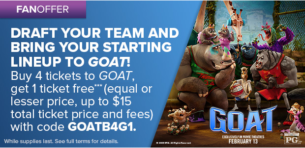 DRAFT YOUR TEAM AND BRING YOUR STARTING LINEUP TO GOAT!