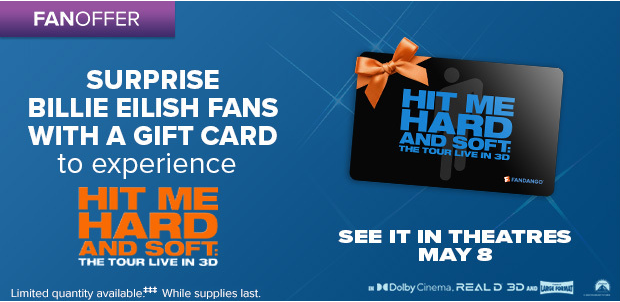 SURPRISE BILLIE EILISH FANS WITH A GIFT CARD‡‡‡