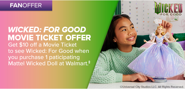 WICKED: FOR GOOD MOVIE TICKET OFFER