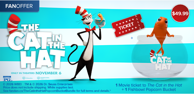 THE CAT IN THE HAT POPCORN BUCKET BUNDLE*