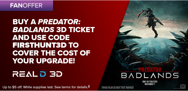 BUY A PREDATOR: BADLANDS 3D TICKET